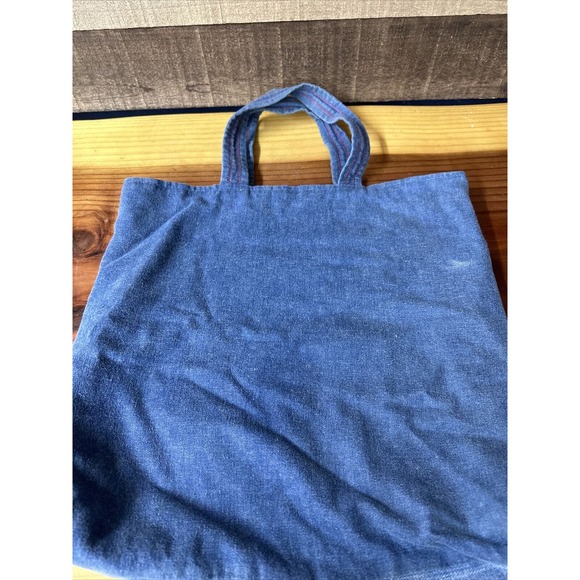 Hand stitched denim And quilt tote bag - Picture 3 of 5
